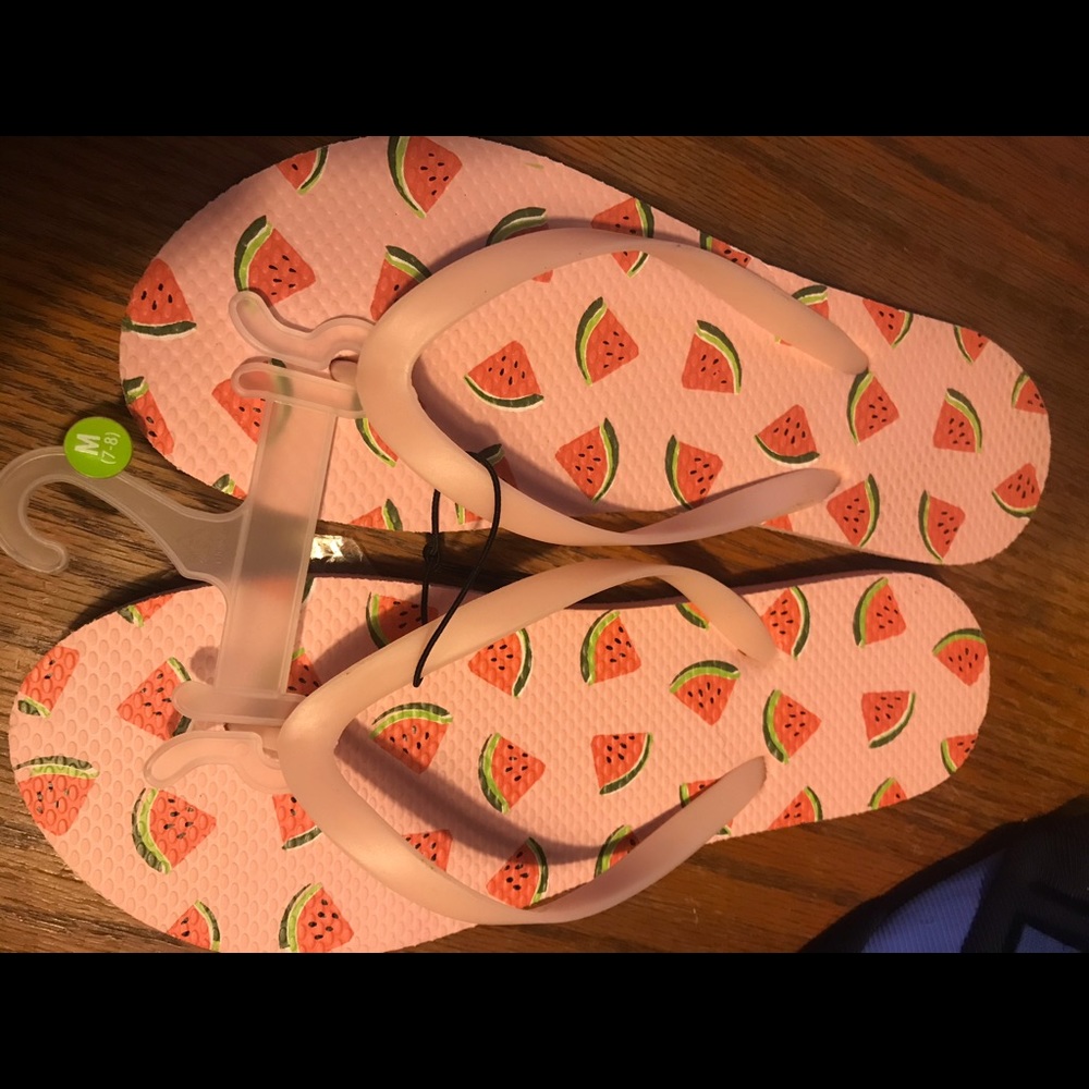Women’s watermelon flip flops!